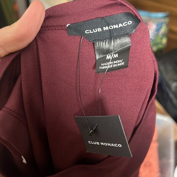 NEW Club Monaco Twist Front Knit Maxi Dress Size Medium - Picture 9 of 9